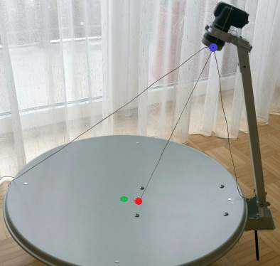 76 GHz offset dish antenna