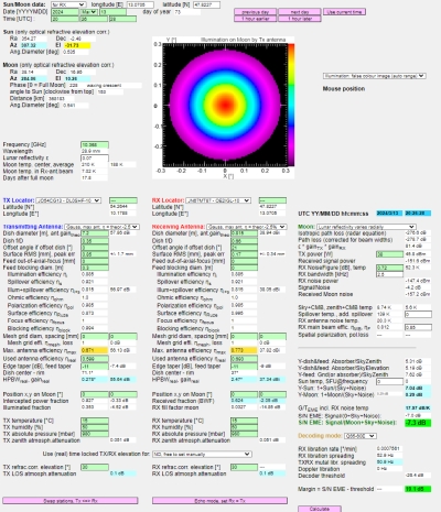 EME link budget tool