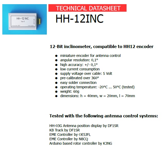 HH12 inclinometer