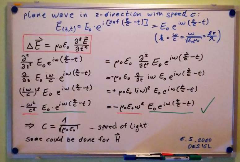 Maxwell equation solution