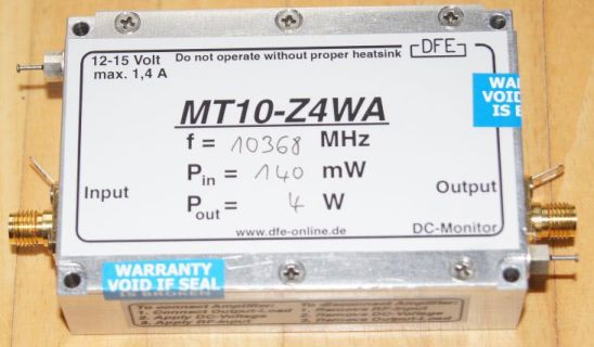 10 GHz power amplifier 4W